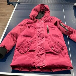 Gorgeous Guess Purple Velvet Hooded Jacket